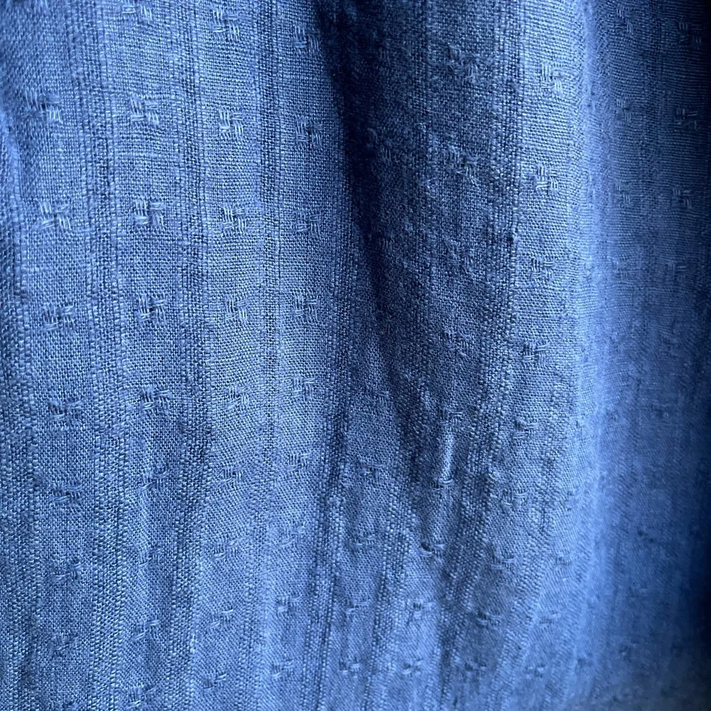 FLAX Vinatge Linen Blue Pants - Picture 4 of 5